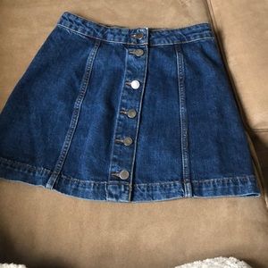 Top shop jean skirt